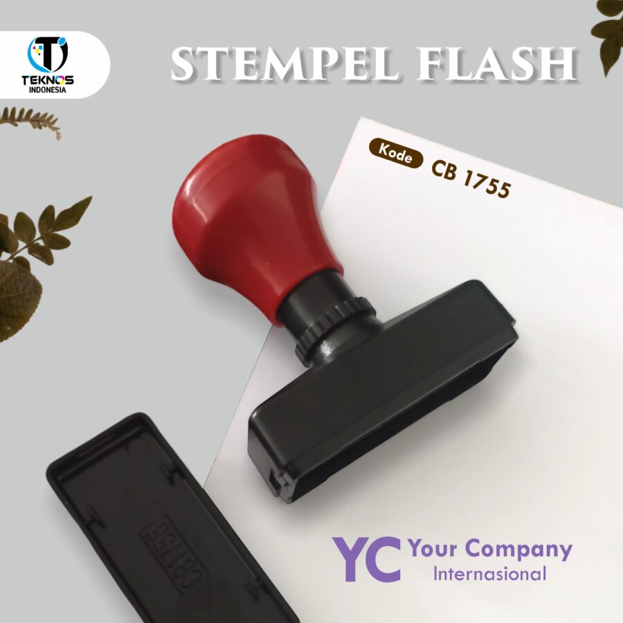 Stempel Flash / Otomatis Hasil Tajam Dan Jelas Stampel Injek Tanpa Bantalan Teknos
