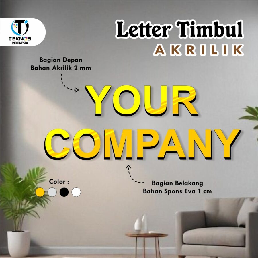 Letter Timbul Akrilik - letter akrilik