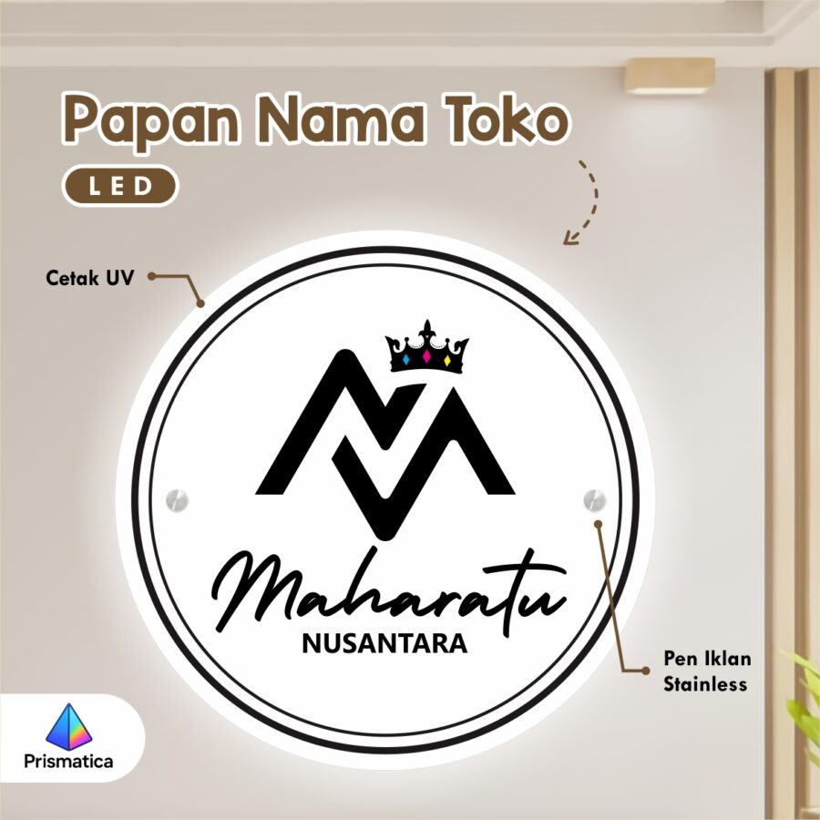 papan Nama Toko LED - papan nama toko akrilik custom