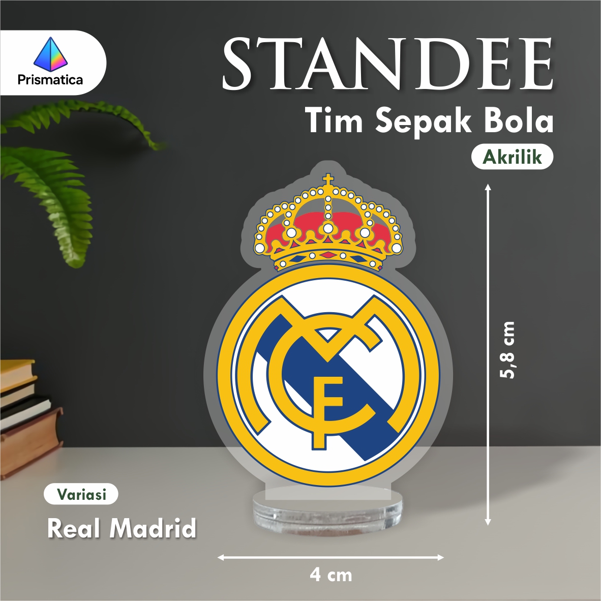 Standee Acrylic Klub Bola Untuk Pajangan Meja, Koleksi Penggemar - Gambar 4