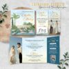 UNDANGAN PERNIKAHAN ELEGANT CUSTOM FOTO - WEDDING INVITATION AESTHETIC LUXURY THREE SPECIAL LANDSCAPE - TSL 42