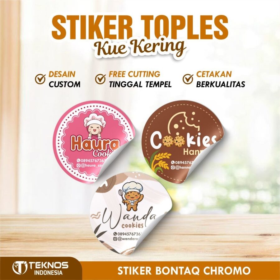 Stiker Toples Kue Kering (STK) - stiker kue kering custom