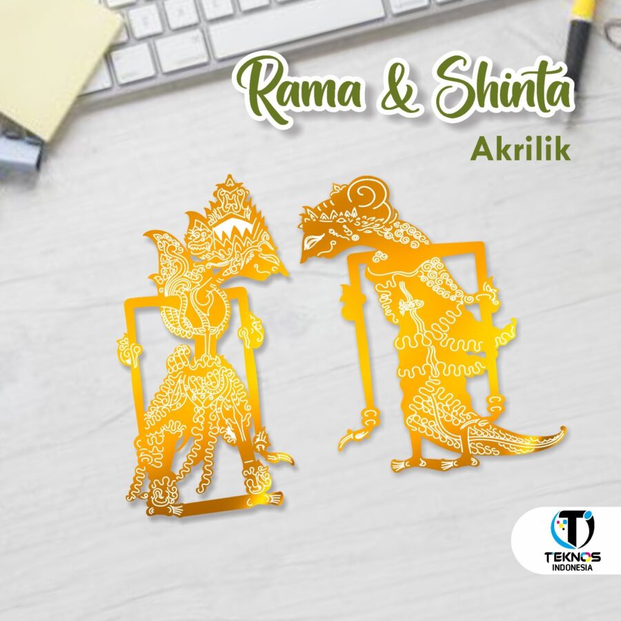 wayang Rama & Sinta - dekor mahar -  wayang Rama & Sinta dekor mahar