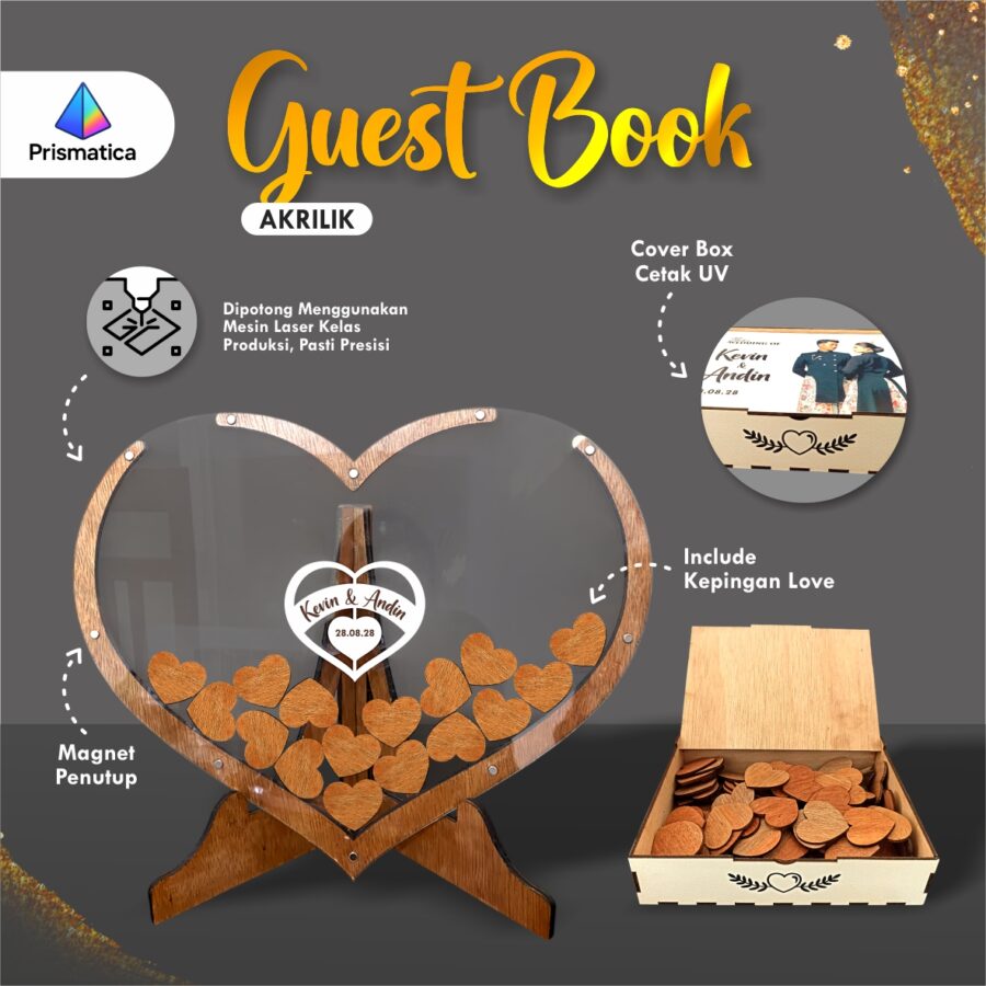 GUEST BOOK - GUEST BOOK AKRILIK CUSTOM