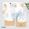 UNDANGAN PERNIKAHAN AMPLOP AESTHETIC - UNDANGAN NIKAH SERIES KASIH AMPLOP MINI - Kasih 05