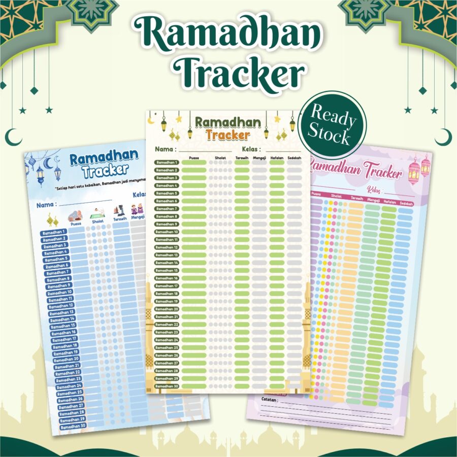 POSTER RAMADHAN TRACKER - POSTER RAMADHAN - TRACKER POSTER RAMADHAN