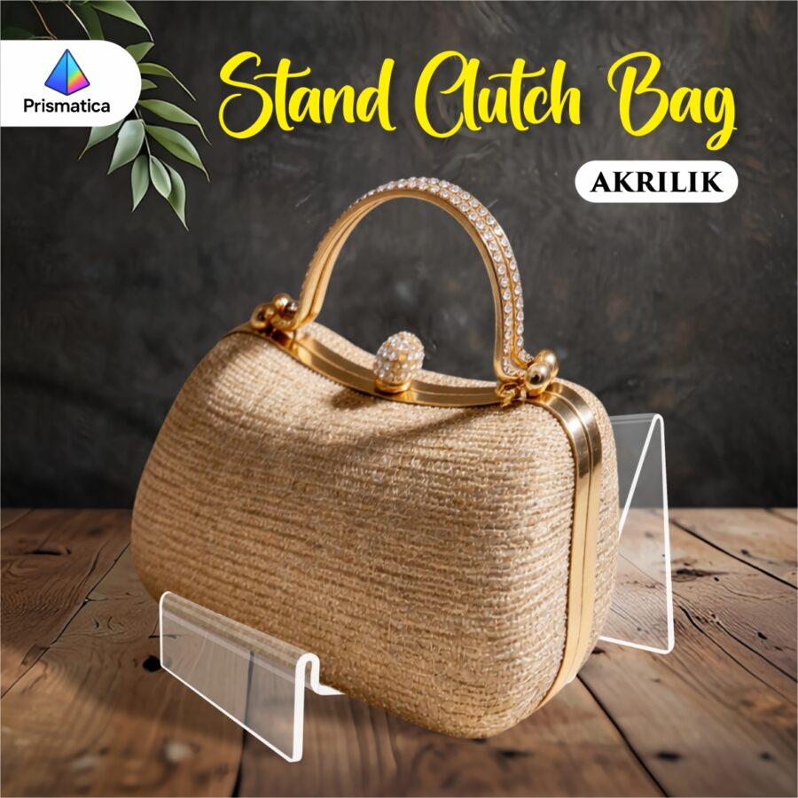 Display Tas Akrilik - penyangga tas akrilik - display tas - penyangga tas mahar